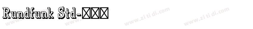 Rundfunk Std字体转换